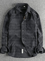 Men's Button Up Long Sleeve Shirt - Farnelli