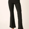 Mittoshop Surplice V Waist Flare Pants - Black