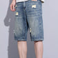 Men's Distressed Denim Shorts - Farnelli