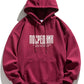 Men's Plus Size Drawstring Letter Dropped Shoulder Hoodie - Farnelli