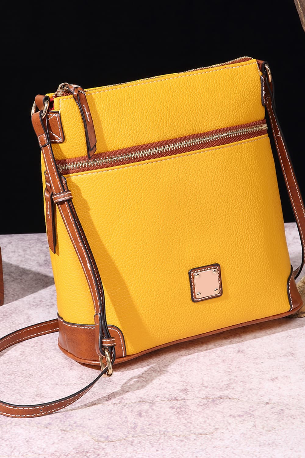 PU Leather Crossbody Bag - Farnelli