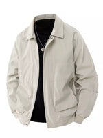 Men's Plus Size Zip Up Long Sleeve Jacket - Farnelli