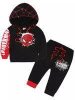 Children's Spiderman Graphic Hoodie and Pants Set - Farnelli