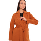 Harrington Classic Wraparound Overcoat in Cinnamon