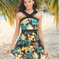 Cutout Printed Two-Piece Swim Set - Farnelli
