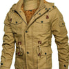 Men's Plus Size Zip Up Lightweight Bomber Jacket - Khaki
