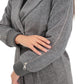 Karolina Genuine Silver Fox Wool Blend Coat