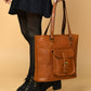 Classic Chic Genuine Leather Tote