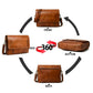 Wilson Tan Leather Crossbody Bag