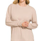 Zenana Full Size Raised Rib Round Neck Long Sleeve Top Plus Size - Farnelli