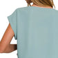 Zenana Heavy Woven Span Crop Tee & Skirt Set - Farnelli