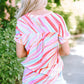 Cali Abstract Short Sleeve Blouse - Farnelli