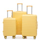 HouseOfZazla 3-piece spinner wheel luggage set with combination locks
