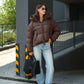 Dark Chocolate Insulated Bio-Down Jacket