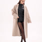 Toscana Leather Accent Cashmere Blend Overcoat