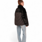 Kaia Eco-Fur Down Fill Coat in Black