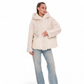 Montana Eco-Fur Down Fill Coat in Ivory