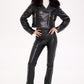 Genuine Polar Fox Real Leather Transformer Jacket
