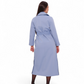 Jackie Trench Coat in Sky Blue