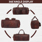 Vintage Dark Brown Traveller Duffle Bag