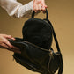 Martina (black) - Italian calf leather women's backpack