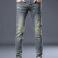Men's Distressed Slim Fit Jeans - Farnelli