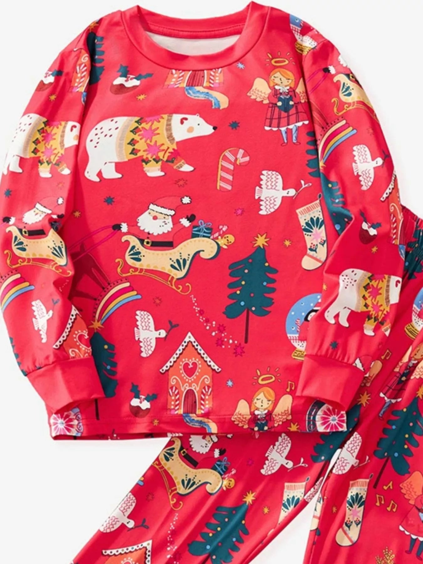 Children's Christmas Print Pajama Set - Farnelli