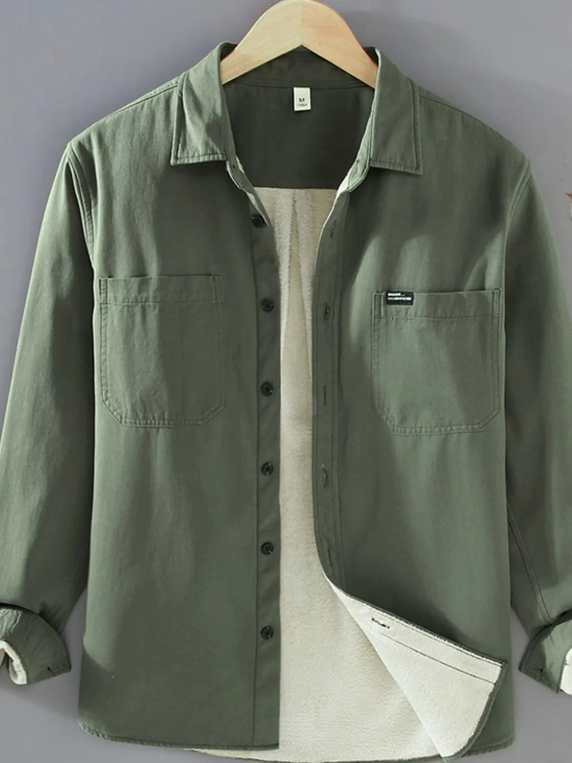 Men's Plus Size Button Up Long Sleeve Shirt - Farnelli