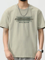 Men's Plus Size Round Neck Short Sleeve T-Shirt - Farnelli