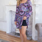 White Birch Printed Long Sleeve Mini Dress with Short Liner - Farnelli