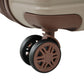HouseOfZazla 4-piece hard shell luggage set with spinner wheels in multiple colors