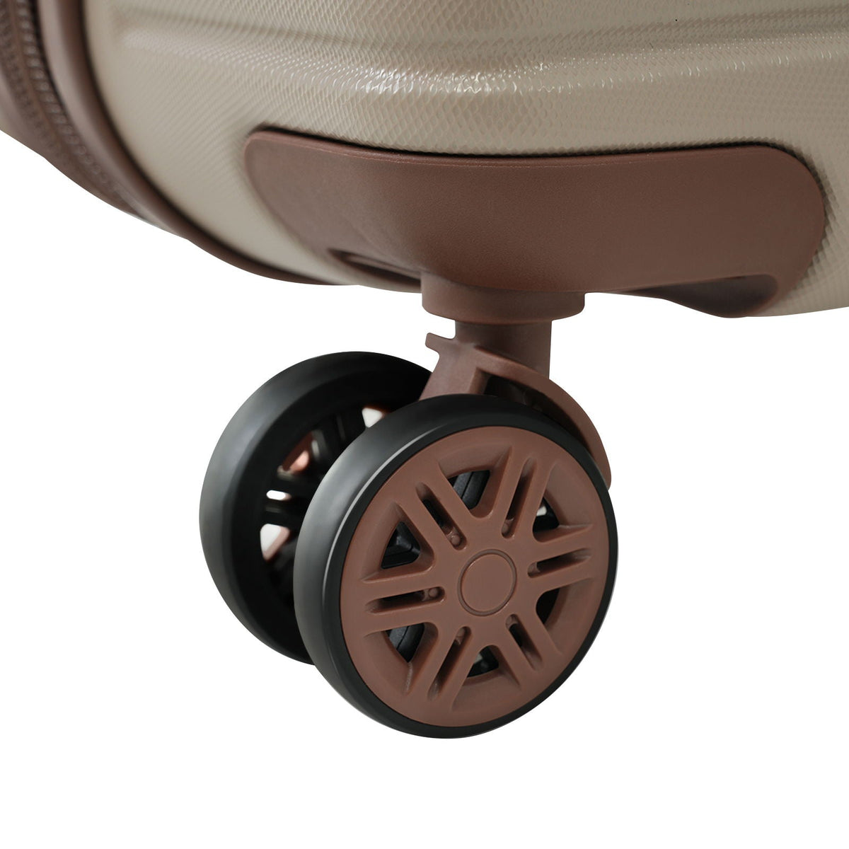 HouseOfZazla 4-piece hard shell luggage set with spinner wheels in multiple colors