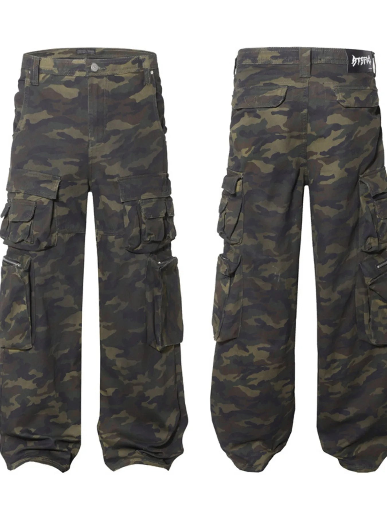 Men's Camouflage Cargo Jeans - Farnelli