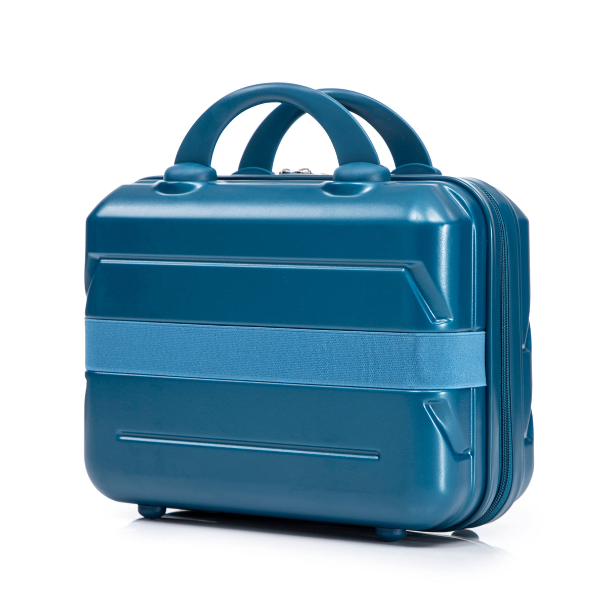 HouseOfZazla dark blue ABS hard case luggage set with spinner wheels
