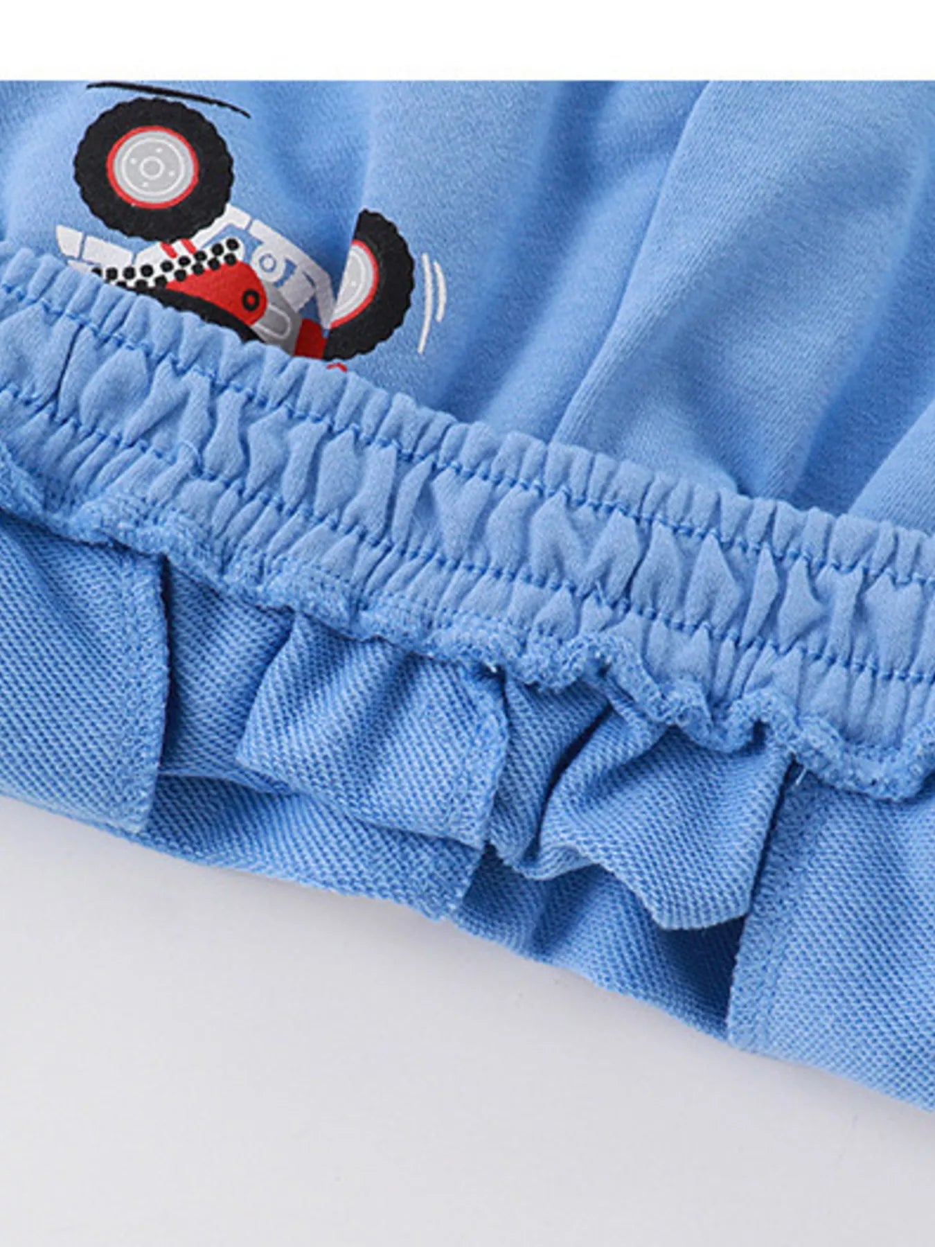 Children's Cartoon ATV Print Tee and Shorts Set - Farnelli