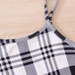 Children's Plaid Print Long Sleeve Dress Set - Farnelli