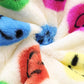 Children's Cheerful Smiley Face Print Plush Jacket - Farnelli