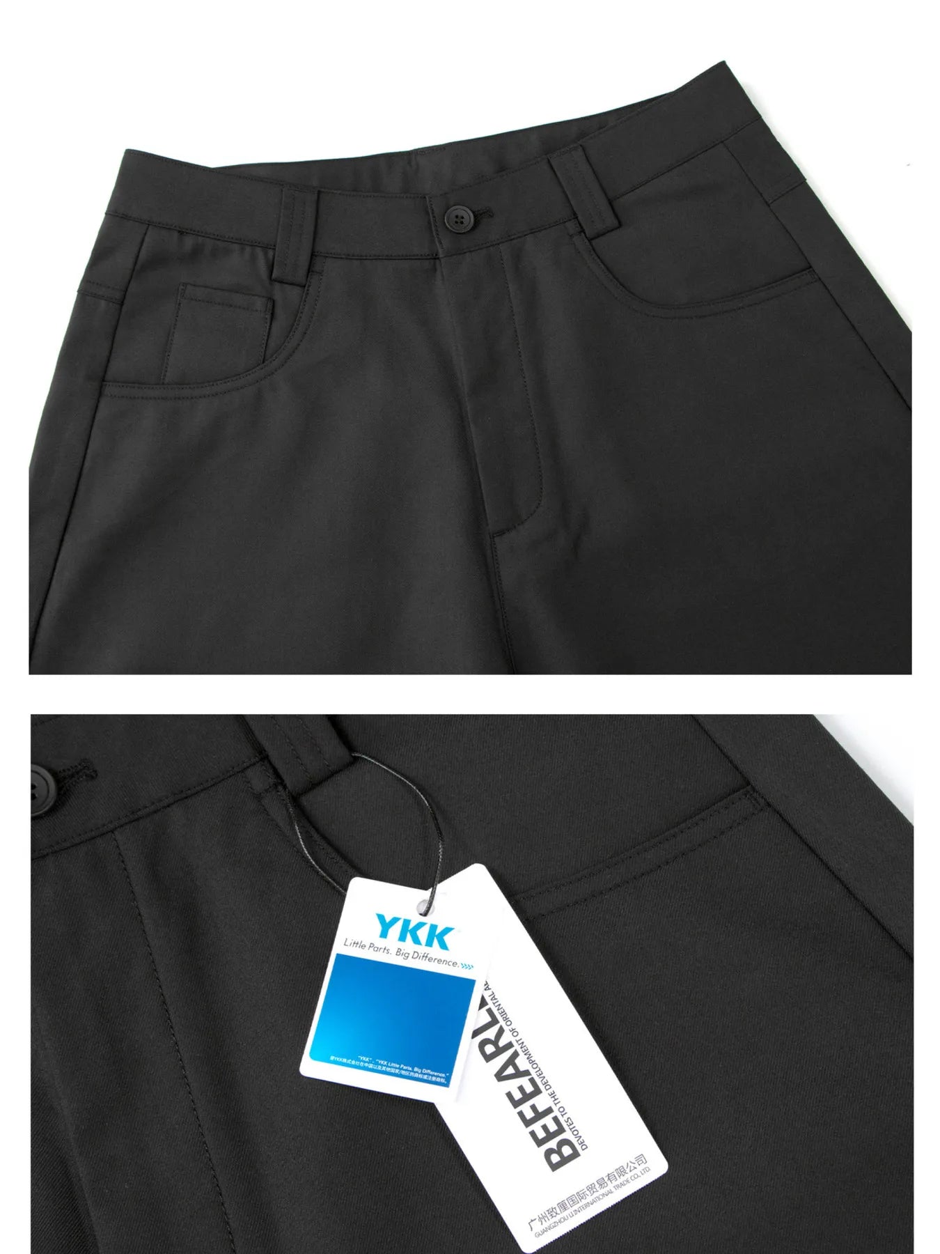 Men's Wide Leg High Waisted Pants - Farnelli