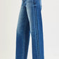 RISEN Full Size Slouchy Baggy Jeans Pocket Side Seam Detail Plus Size - Farnelli