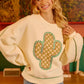 BiBi Cactus Embroidered Fleece Sweatshirt - Farnelli