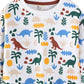 Children's Dinosaur Print Crew Neck Sweatshirt - Farnelli
