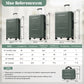 HouseOfZazla 6-piece lightweight hardshell luggage set with spinner wheels in assorted sizes