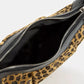 Fame Leopard Print Half Moon Shoulder Bag - Farnelli