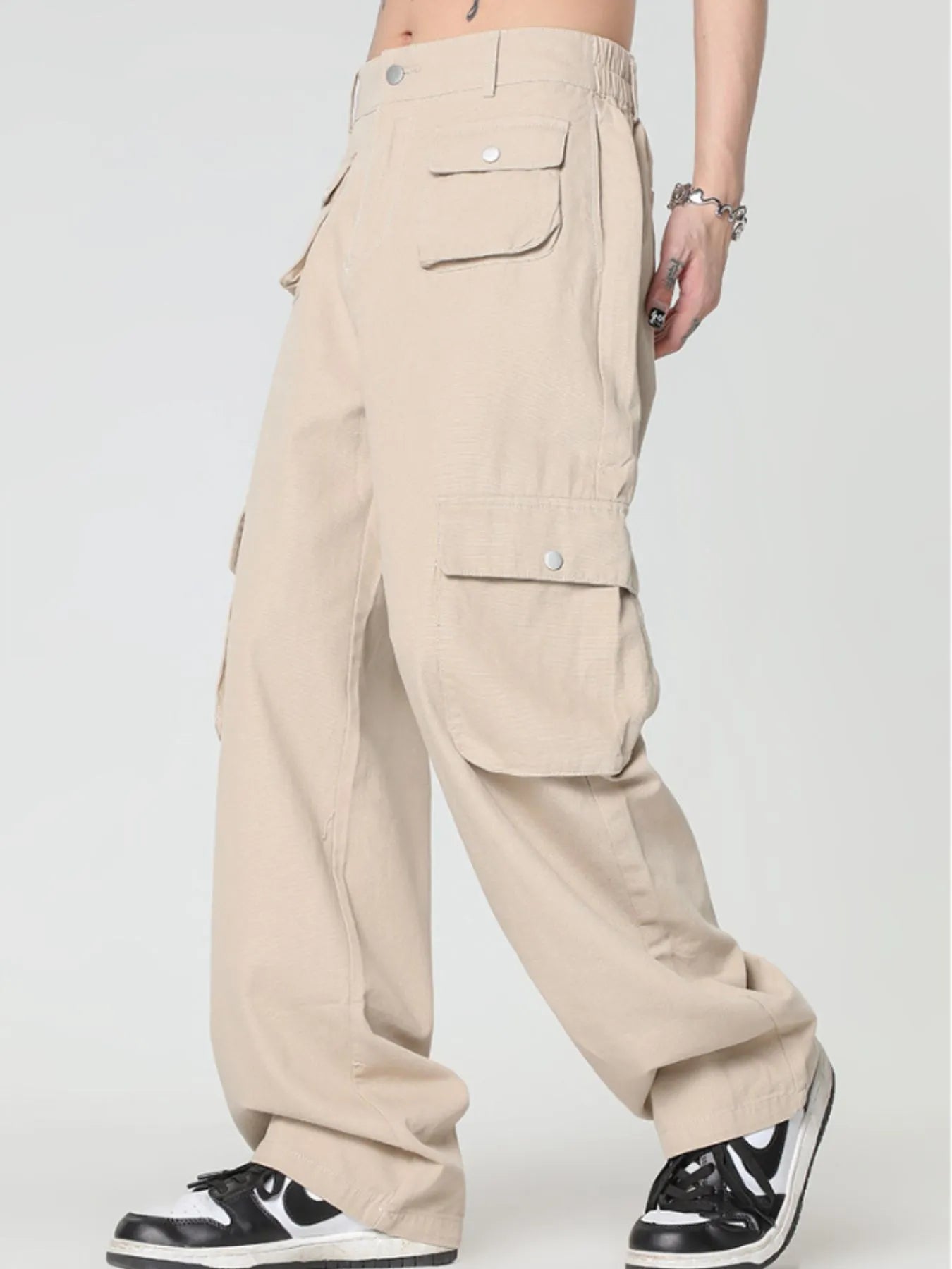 Men's Wide Leg Cargo Pants - Farnelli