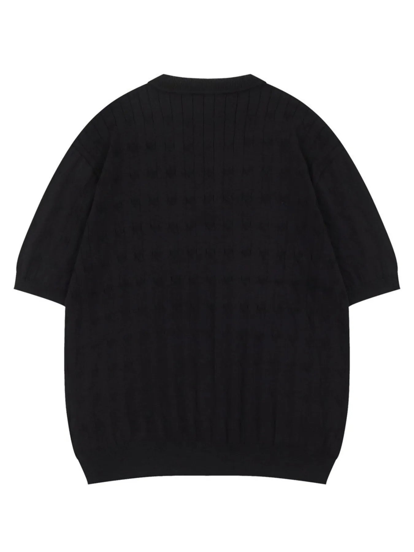Men's Casual Knit Button Henley T-Shirt with Textured Pattern - Farnelli