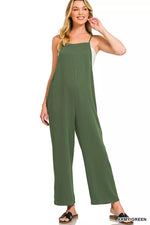 Zenana Rayon Woven Wide Leg Jumpsuit - Farnelli