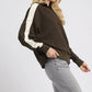 Umgee Color Block Polo Sweatshirt - Farnelli