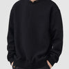 Men's Crew Neck Long Sleeve Sweatshirt - Black