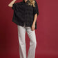 Umgee Jacquard Heart Collared Shirt - Farnelli