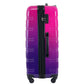 HouseOfZazla gradient color hardshell luggage set with spinner wheels and TSA lock in light blue or purple